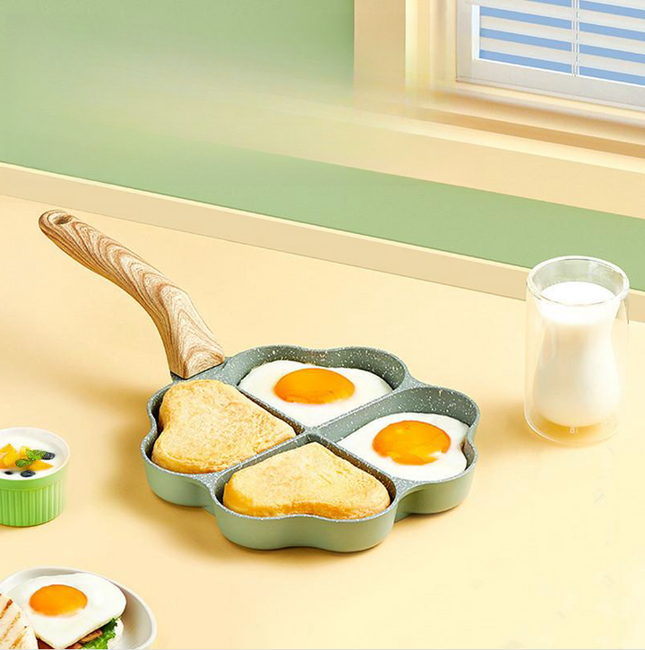 Elevate Your Cooking with the Aluminum Four-hole Frying Pan