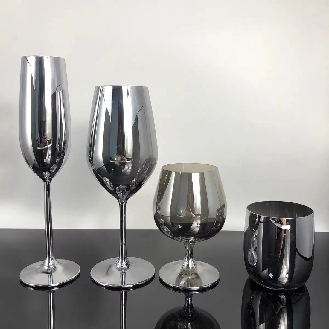 Rainbow Electroplated Crystal Goblet For Elegant Beverage Serving