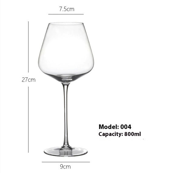 Crystal Glass Goblet For Elegant Beverage Serving