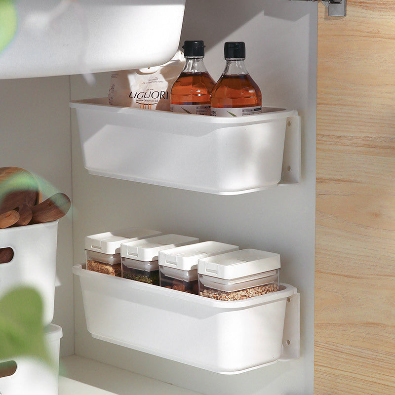 Kitchen Storage Rack With Drawer Organizer Wall Mounted Stand