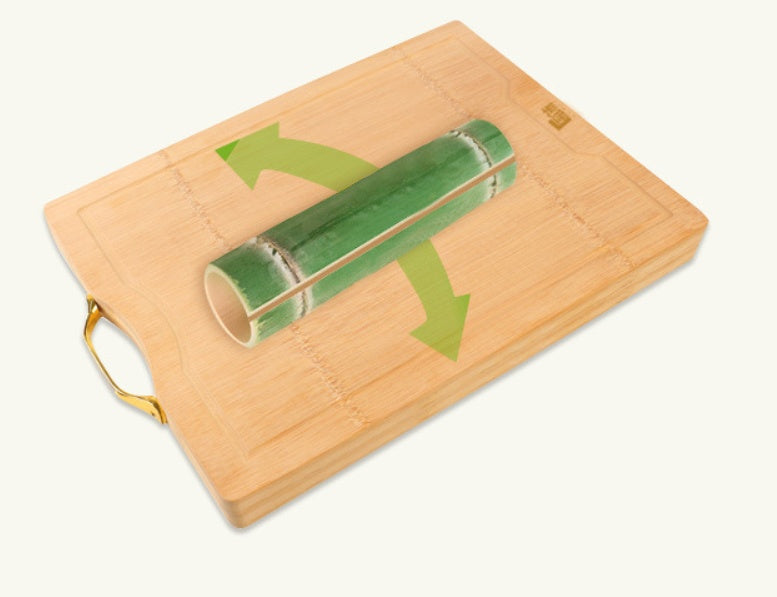 Whole Bamboo Carbonized Cutting Board For Kitchen Food Preparation