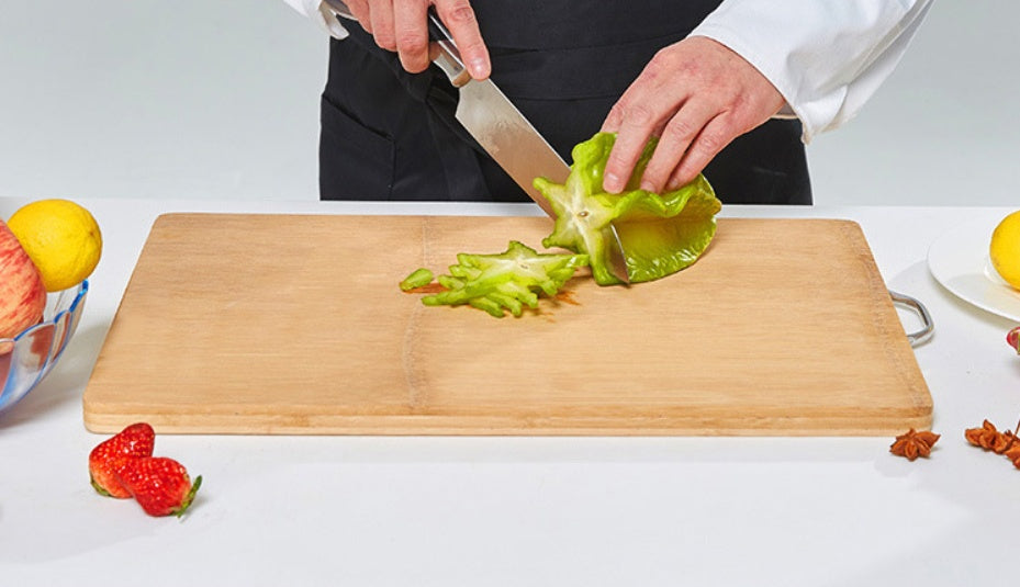 Whole Bamboo Carbonized Cutting Board For Kitchen Food Preparation