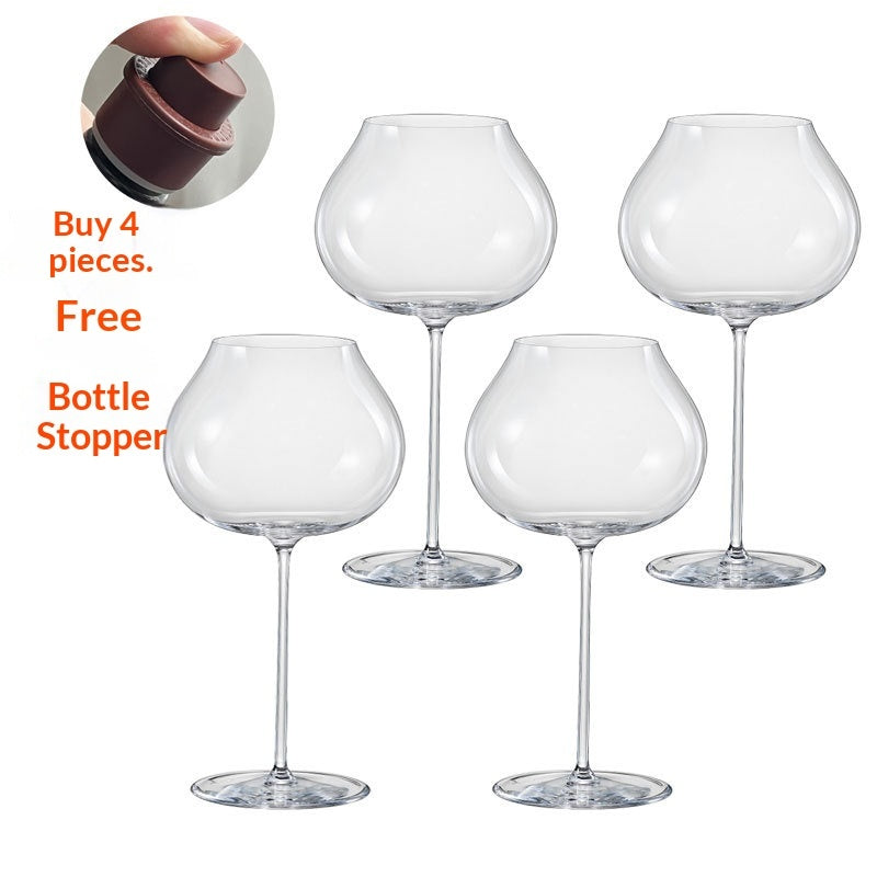 Hand Blown Crystal Glass Goblet For Elegant Beverage Serving