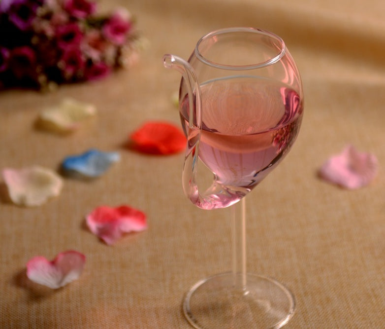 Crystal Glass Goblet With Unique Decorative Design