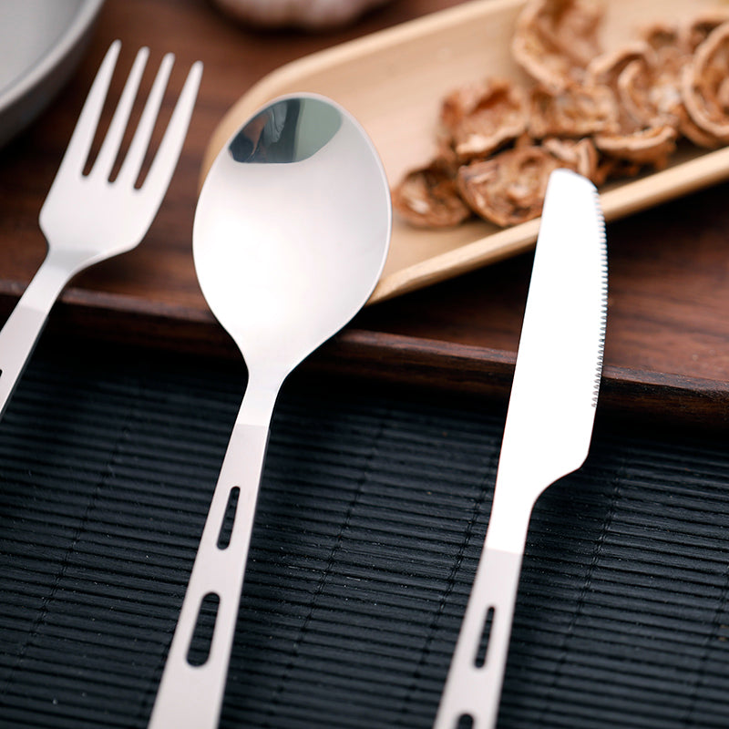 Travel Titanium Cutlery Set Portable Lightweight Utensils