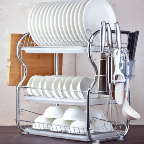 Kitchen Dish Rack Storage Shelf Organizer
