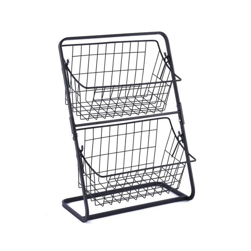 Stainless Steel Multilayer Kitchen Storage Rack For Spices And Fruit