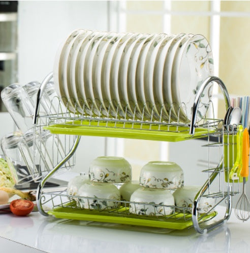 Kitchen Dish Rack Storage Shelf Organizer