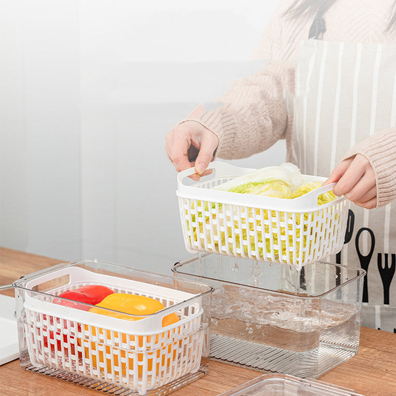 Refrigerator Special Freezer With Lid Storage Box Kitchen Food Organizer