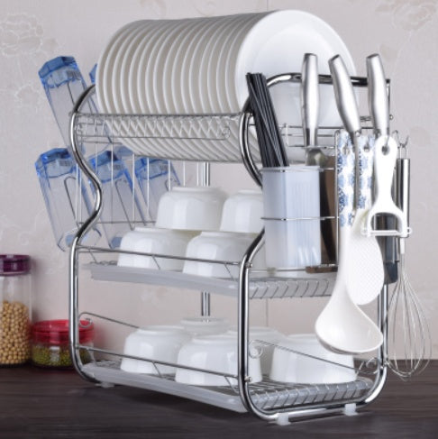 Kitchen Dish Rack Storage Shelf Organizer