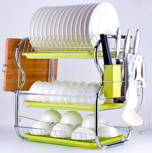 Kitchen Dish Rack Storage Shelf Organizer