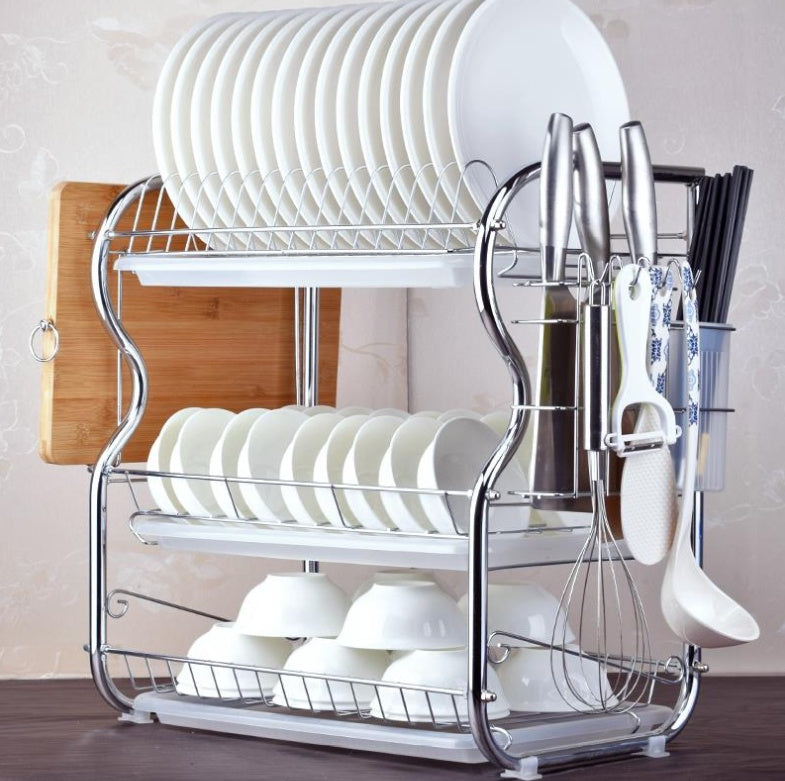 Kitchen Dish Rack Storage Shelf Organizer