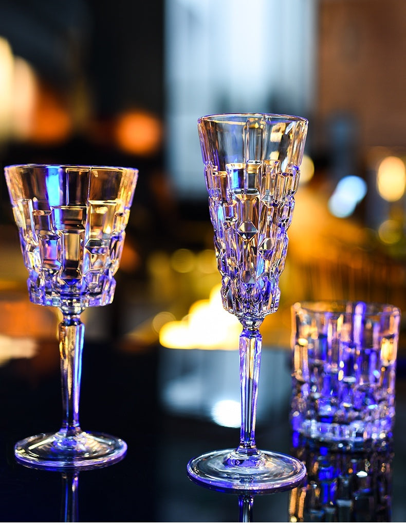 Crystal Glassware Set For Elegant Home Beverage Serving