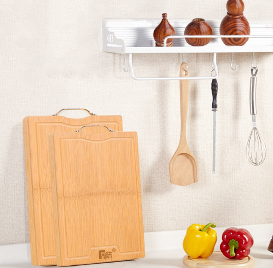 Whole Bamboo Carbonized Cutting Board For Kitchen Food Preparation