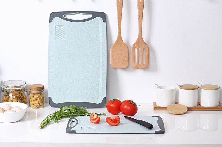 Fruit-Shaped Wheat Straw Cutting Board Durable Kitchen Surface