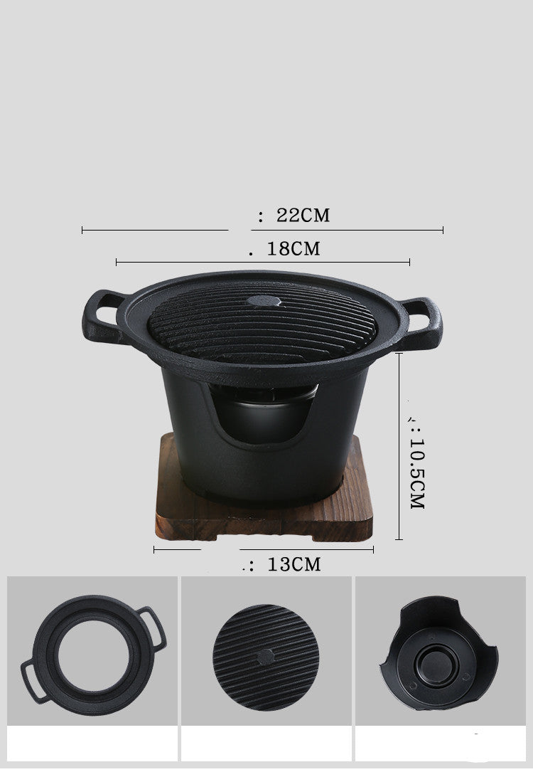 Nonstick Small Indoor Barbecue Grill For Household Cooking