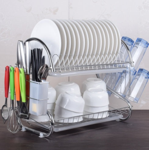 Kitchen Dish Rack Storage Shelf Organizer