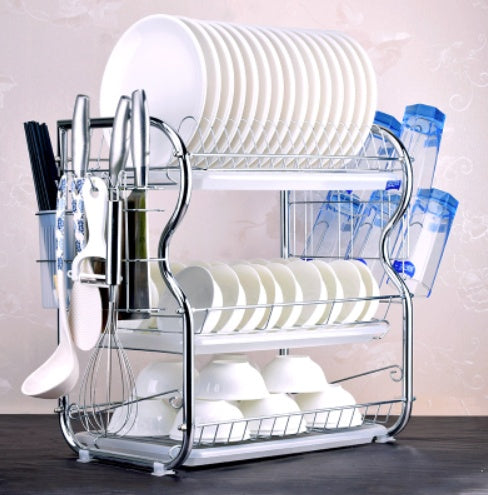 Kitchen Dish Rack Storage Shelf Organizer