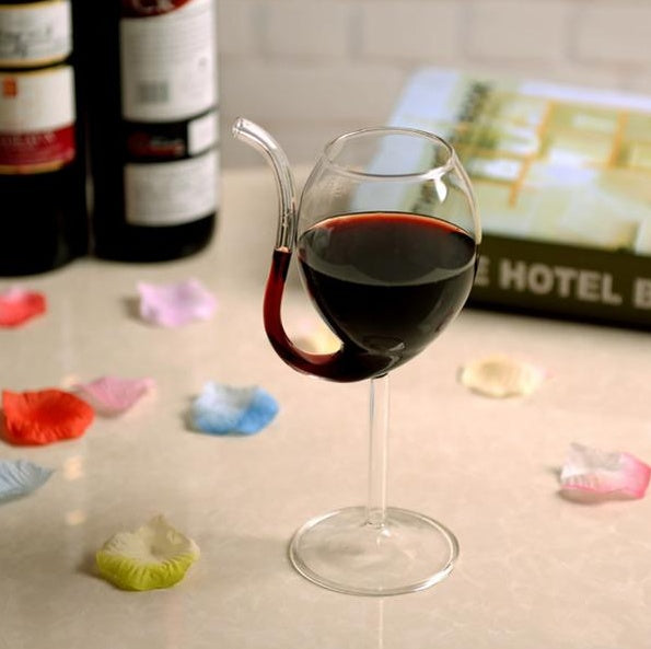 Crystal Glass Goblet With Unique Decorative Design