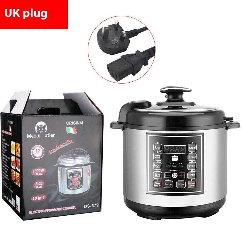 5L Multi-Function Electric Pressure Cooker with Timer for Home