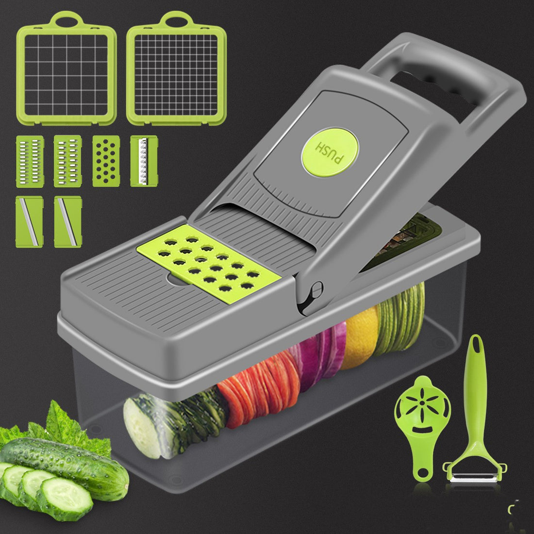 Vegetable Cutter And Shredder Kitchen Gadget
