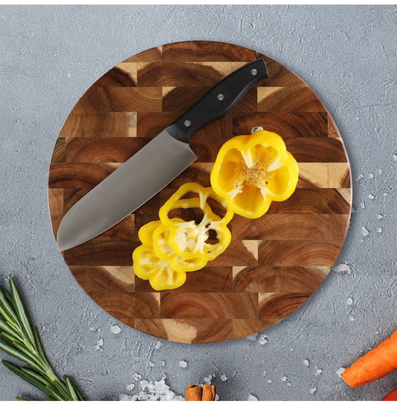 Solid Wood Splicing Cutting Board Durable Kitchen Chopping Surface