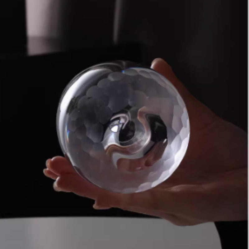 Hand Carved Crystal Glassware For Elegant Beverage Serving