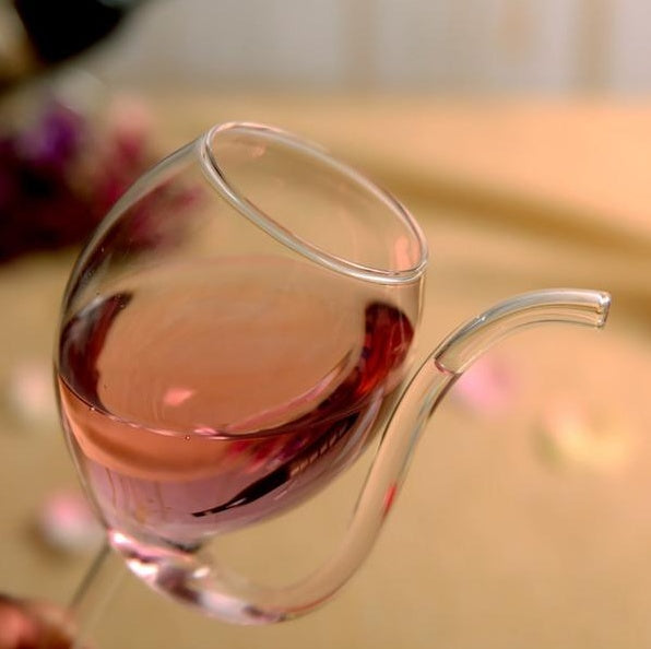 Crystal Glass Goblet With Unique Decorative Design