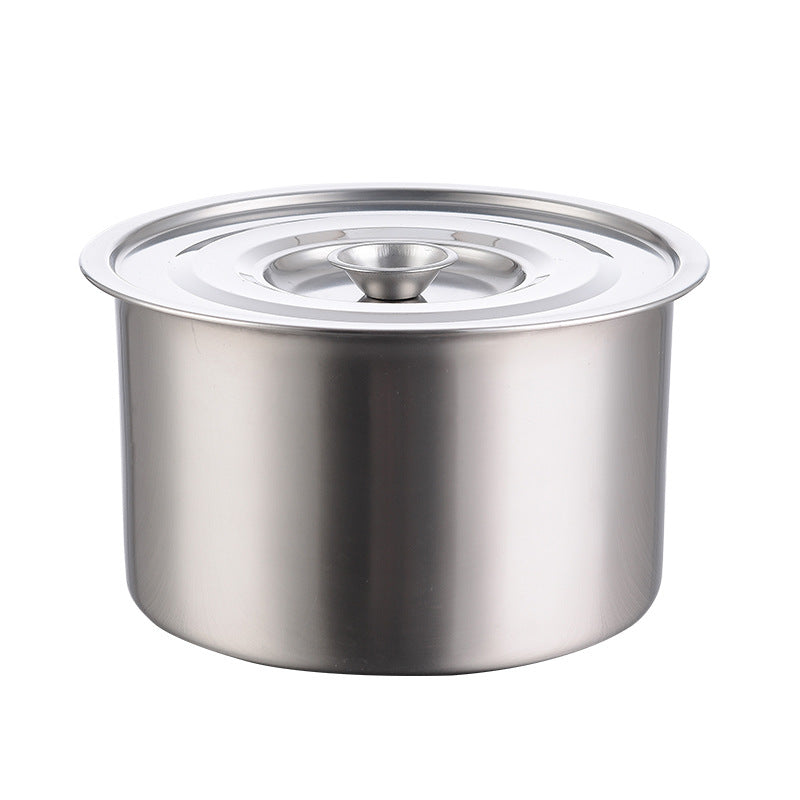 Stainless Steel Non Magnetic Kitchen Stock Pot With Seasoning Box