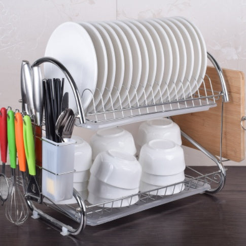 Kitchen Dish Rack Storage Shelf Organizer