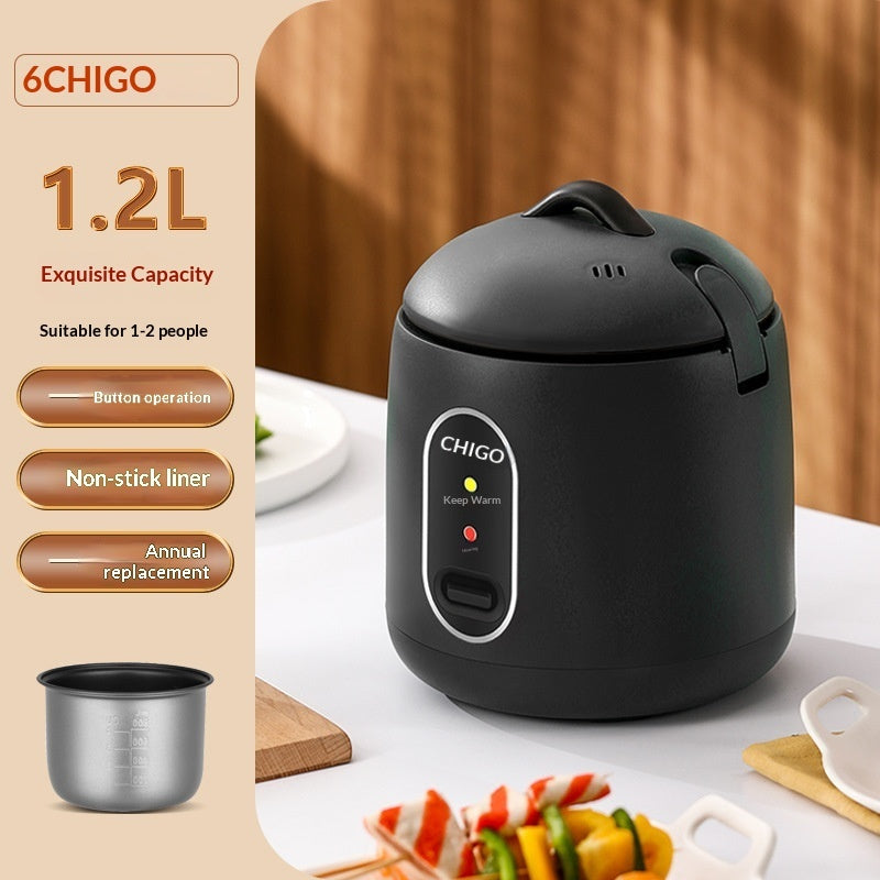 Mini Rice Cooker Low Power Non-Stick Inner Pot for Dorms