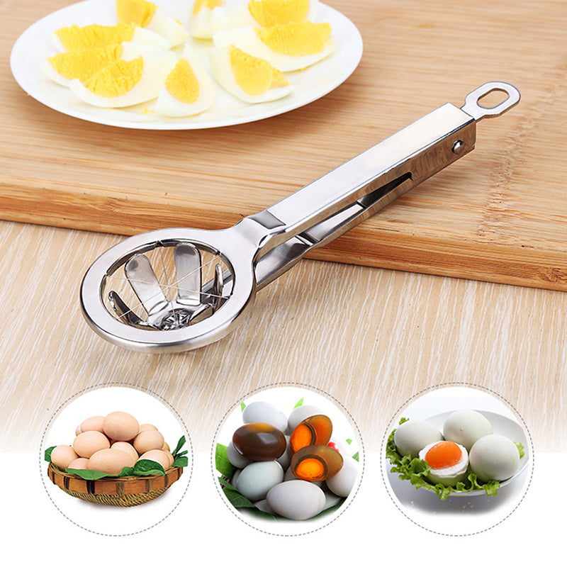 Stainless Steel Egg Cutter Hexagonal Slicer Kitchen Gadget