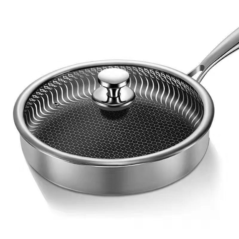 Stainless Steel Frying Pan Durable Nonstick Cooking Skillet