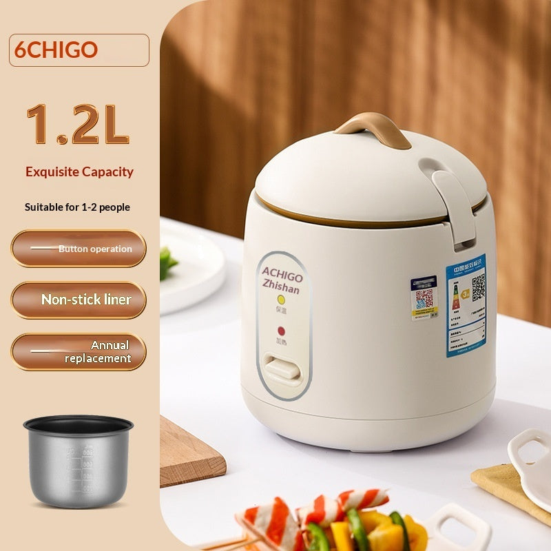 Mini Rice Cooker Low Power Non-Stick Inner Pot for Dorms