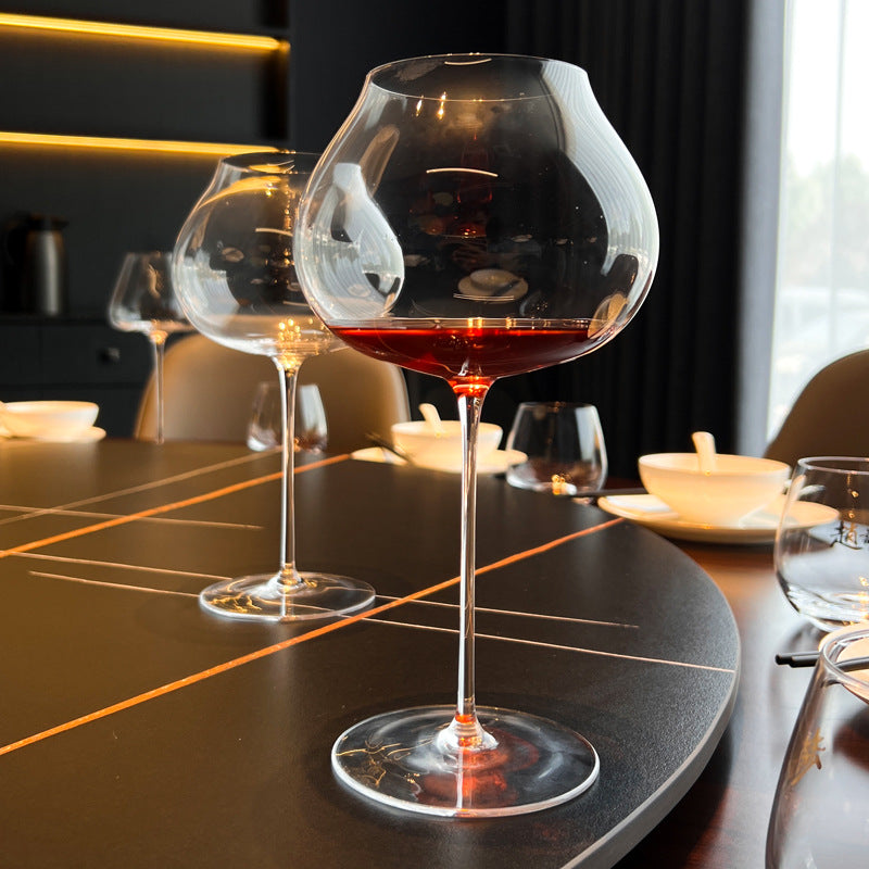 Hand Blown Crystal Glass Goblet For Elegant Beverage Serving