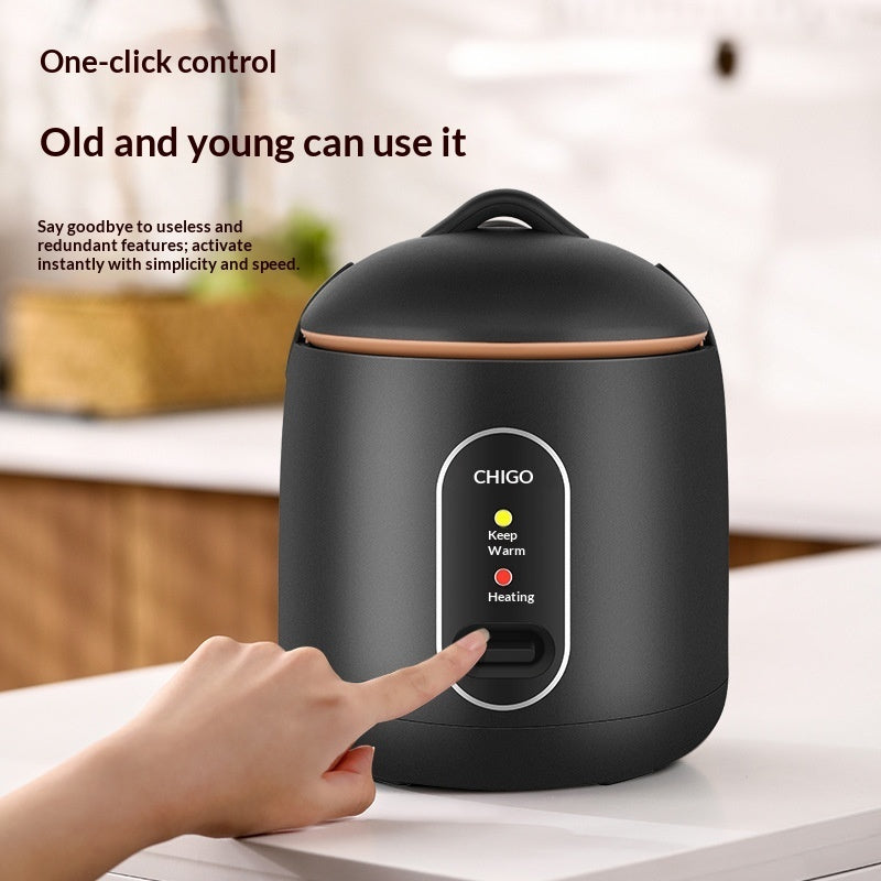 Mini Rice Cooker Low Power Non-Stick Inner Pot for Dorms