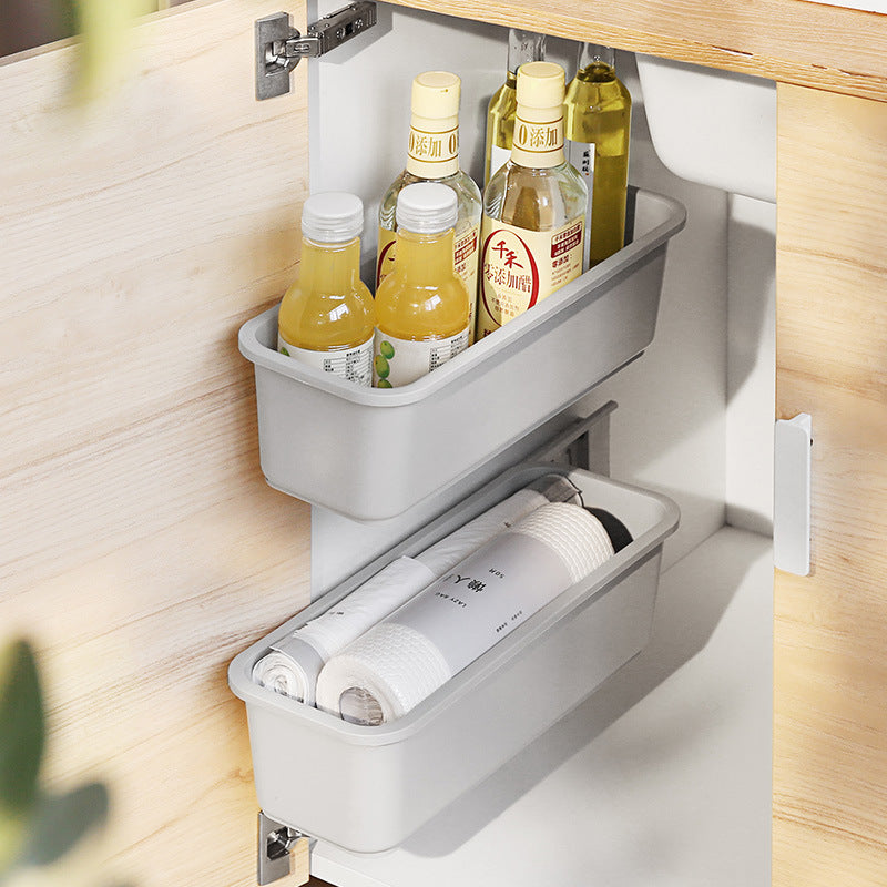 Kitchen Storage Rack With Drawer Organizer Wall Mounted Stand