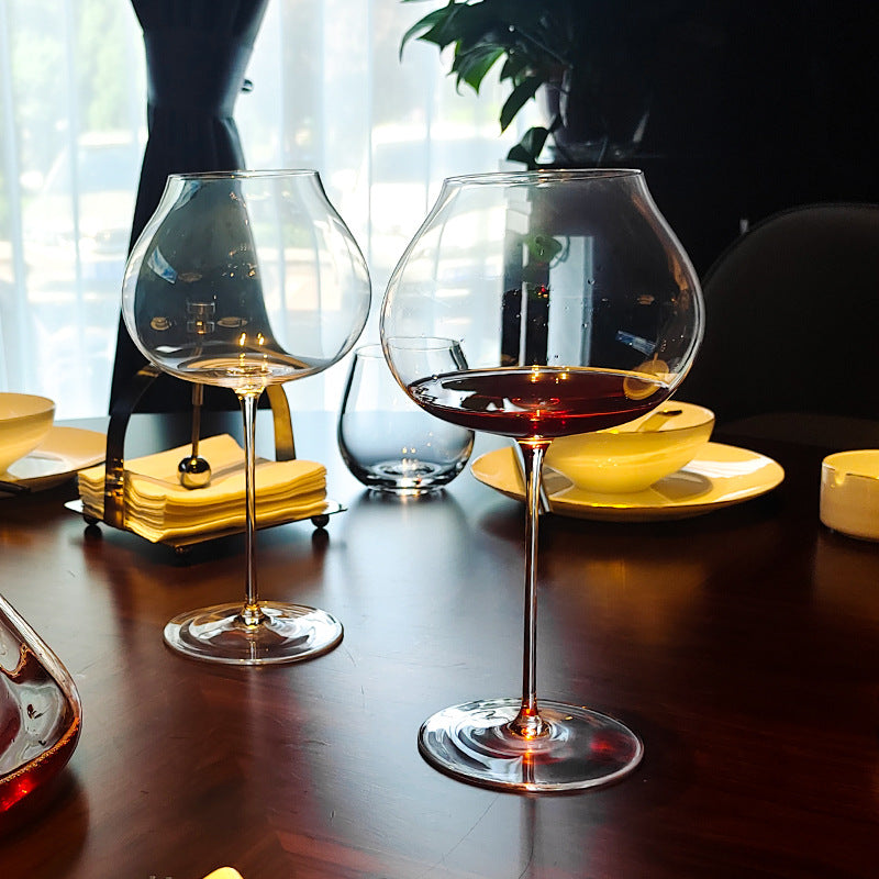 Hand Blown Crystal Glass Goblet For Elegant Beverage Serving
