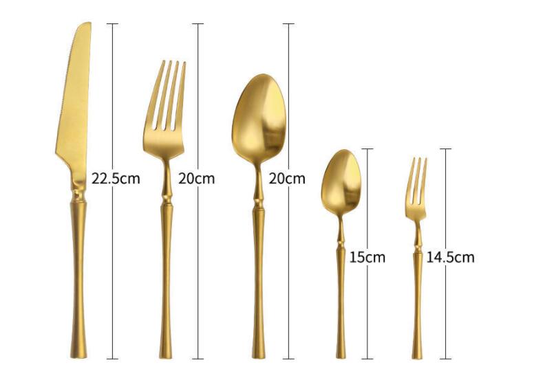 304 Stainless Steel Cutlery Set Five Piece Dining Utensils