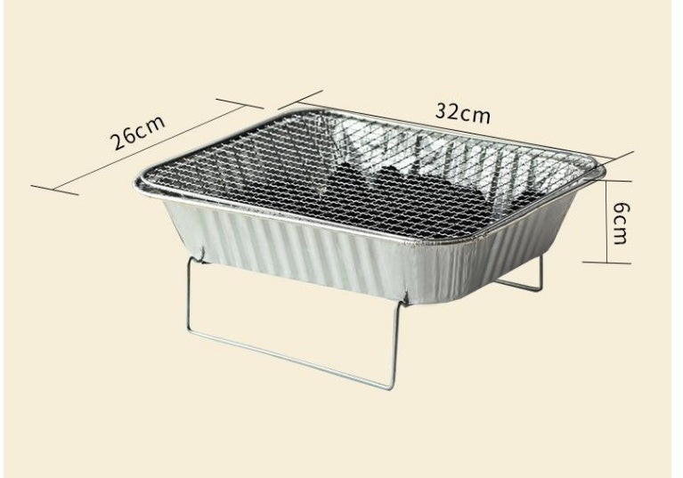Portable Household Charcoal Barbecue Grill Compact BBQ Cooking Stove