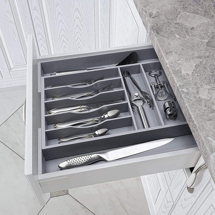 Bamboo Kitchen Drawer Organizer For Stylish Home Storage