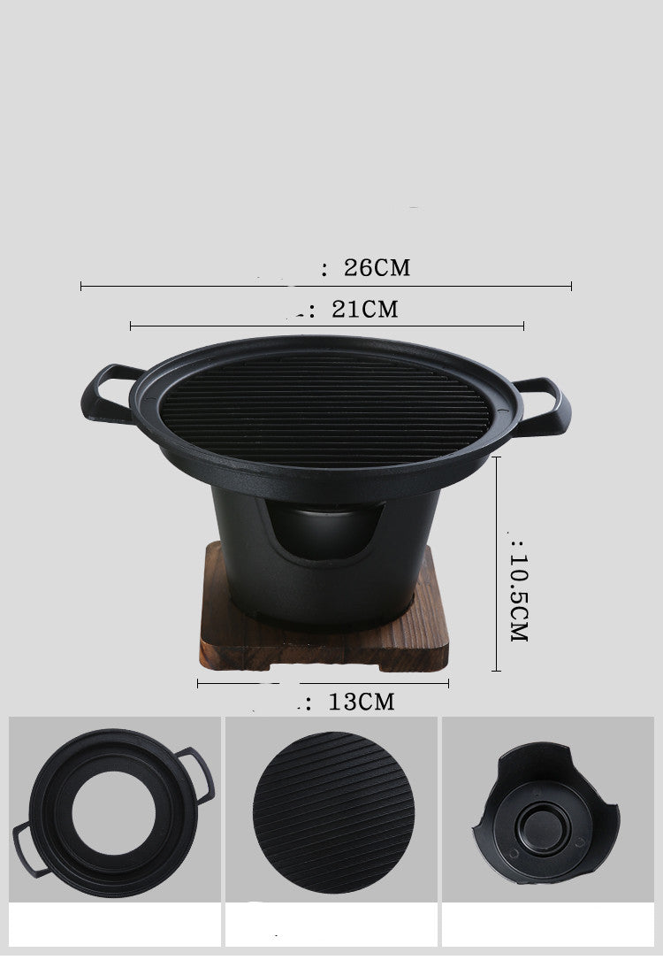 Nonstick Small Indoor Barbecue Grill For Household Cooking