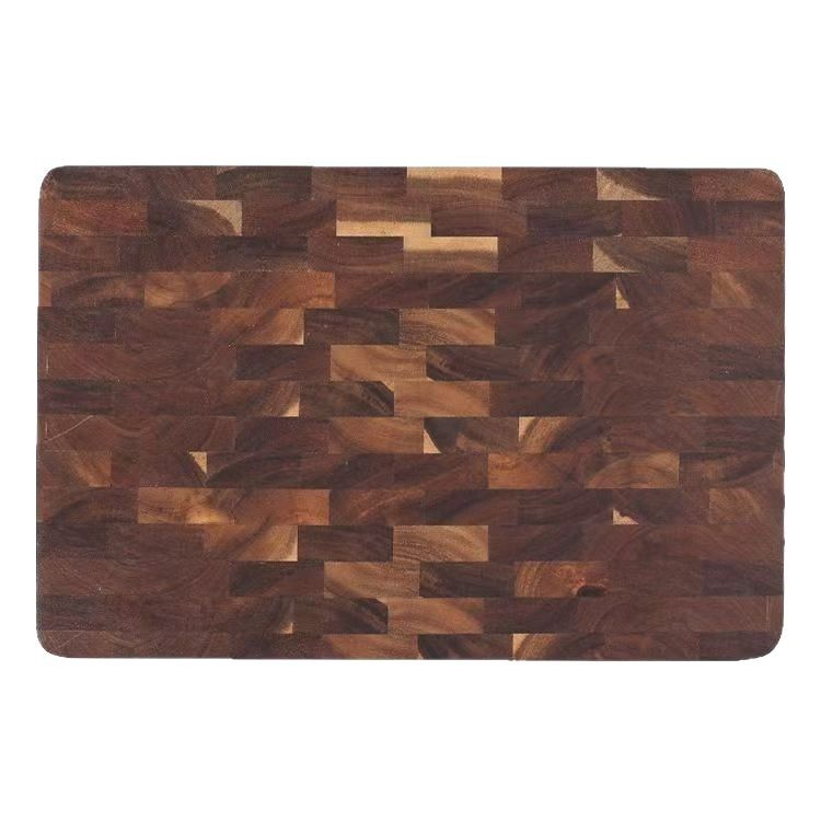 Acacia Mangium Solid Wood Cutting Board Chessboard Grid Design
