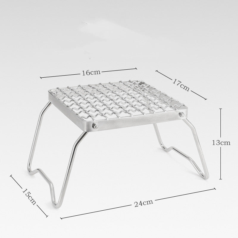 Outdoor Picnic With Folding Barbecue Grill