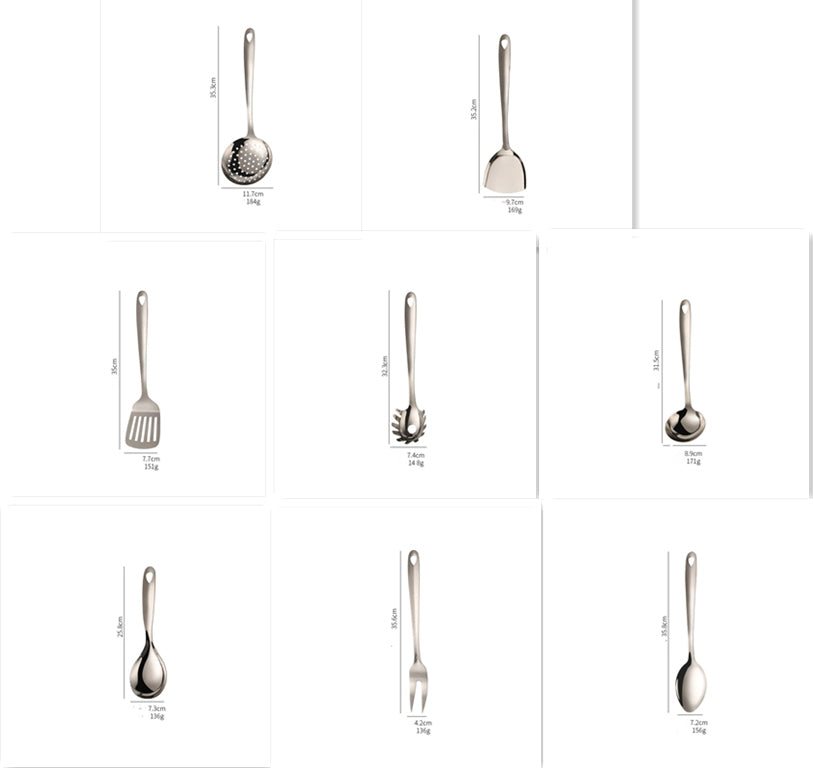 Thickened Stainless Steel Kitchen Utensils Set