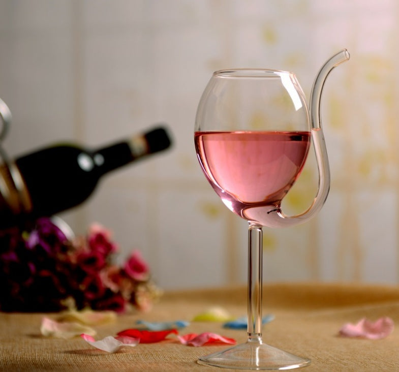 Crystal Glass Goblet With Unique Decorative Design