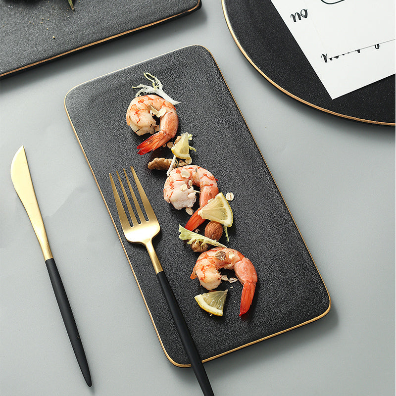 Steak Plate Cutlery Set For Dining And Serving