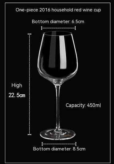 One Piece Crystal Glass Goblet For Elegant Beverage Serving