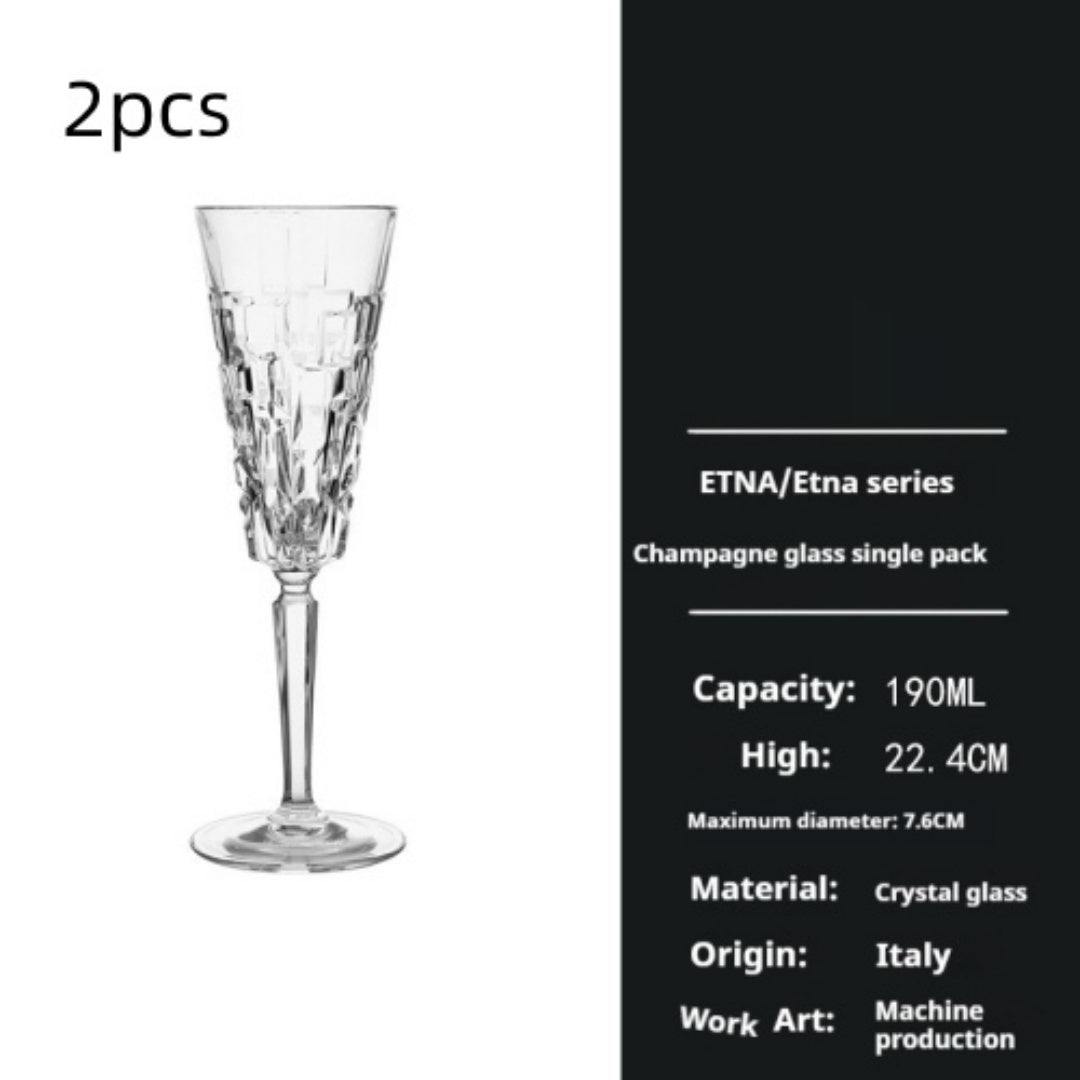 Crystal Glassware Set For Elegant Home Beverage Serving