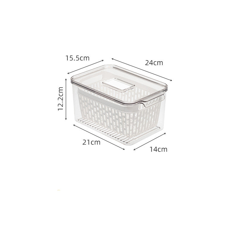 Refrigerator Special Freezer With Lid Storage Box Kitchen Food Organizer